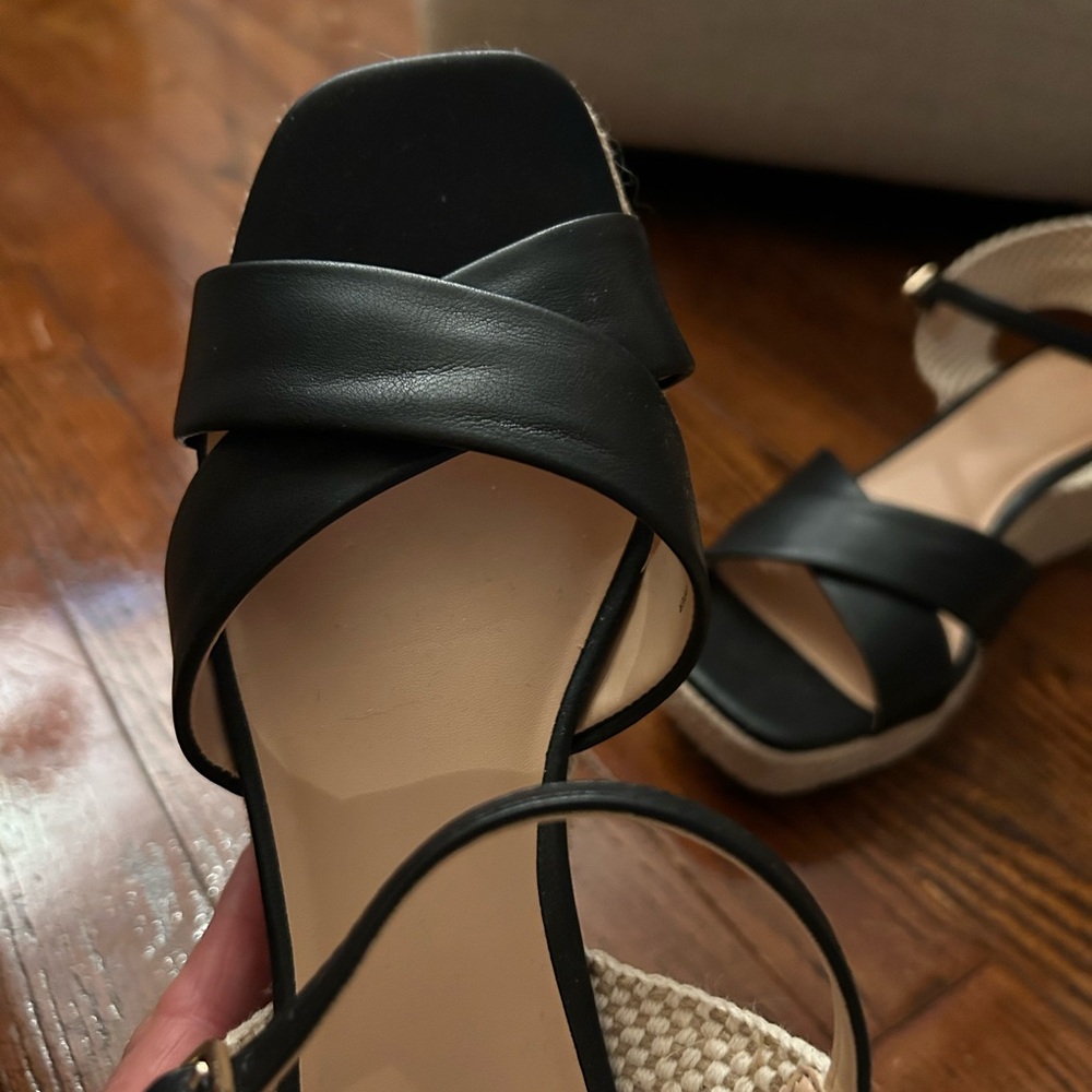 LOFT Black and Cream Sandals - Picture 3 of 5